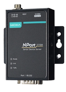 Een moxa serial device server 1 port rs-232 nport-5110a koop je bij NiceSupplies.nl