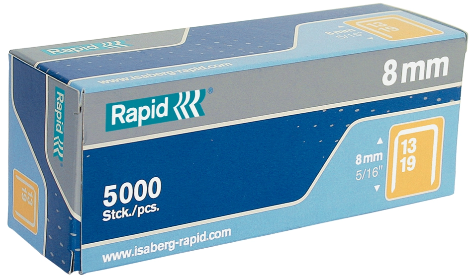 Een nietjes rapid 13-8 gegalvaniseerd standaard 5000 stuks koop je bij NiceSupplies.nl