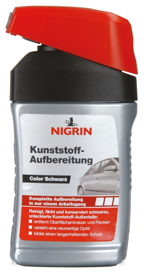 Een nigrin kunststof aufbereitung kleur zwart 300 ml koop je bij NiceSupplies.nl