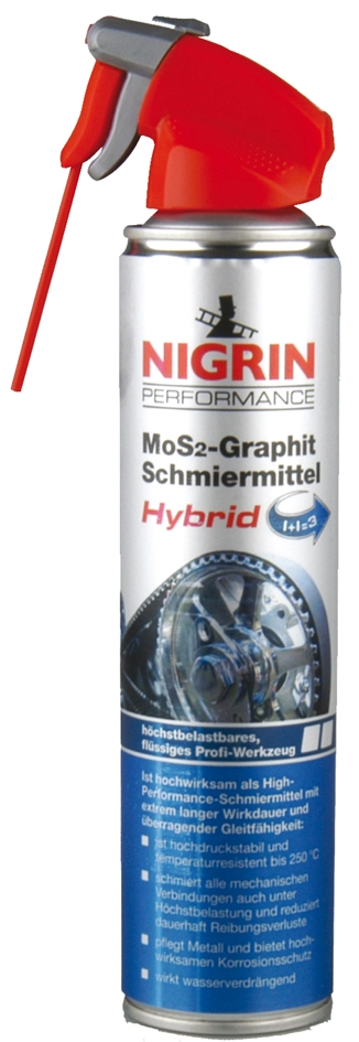 Een nigrin performance mos2-grafiet hybrid smeermiddel 400 ml koop je bij NiceSupplies.nl