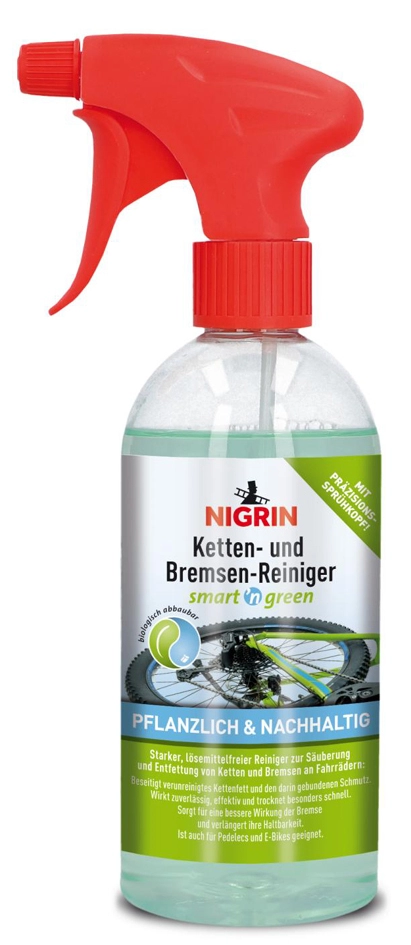 Een nigrin smart'n green ketten-& bremsenreiniger 500 ml koop je bij NiceSupplies.nl