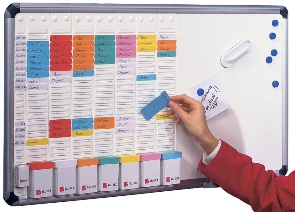 Een nobo whiteboard met weekplanner b910xh490mm koop je bij NiceSupplies.nl