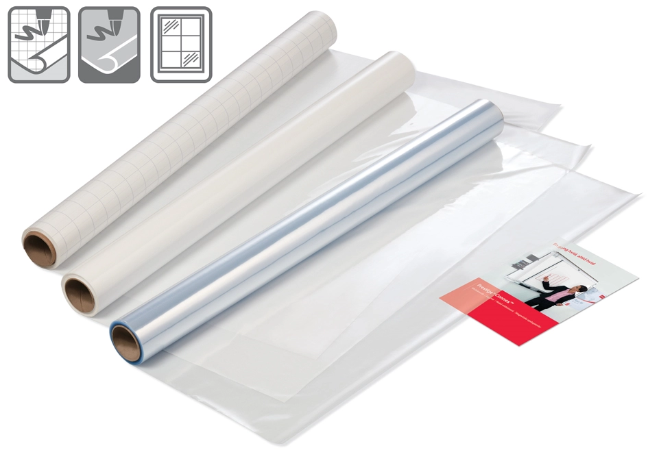 Een nobo whiteboard-rol instant 600x800mm glashelder koop je bij NiceSupplies.nl