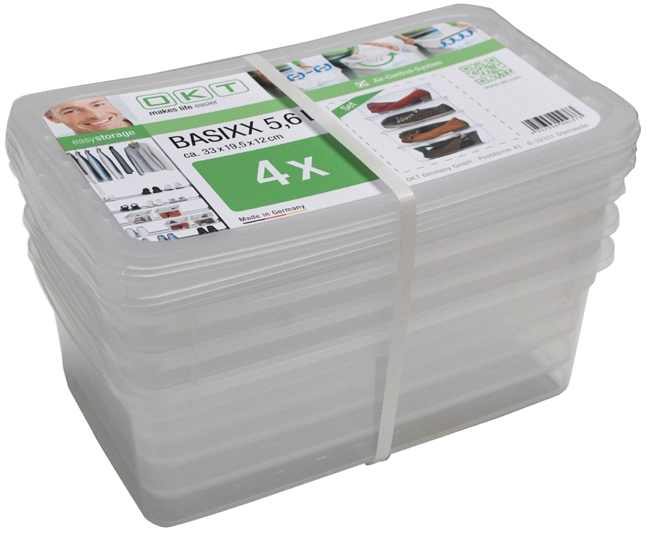 Een okt opbergboxen-set basixx 3x 11 liter pp koop je bij NiceSupplies.nl