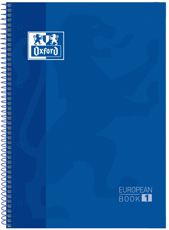 Een oxford collegeblok european book 1 din a4plus geruit rood koop je bij NiceSupplies.nl