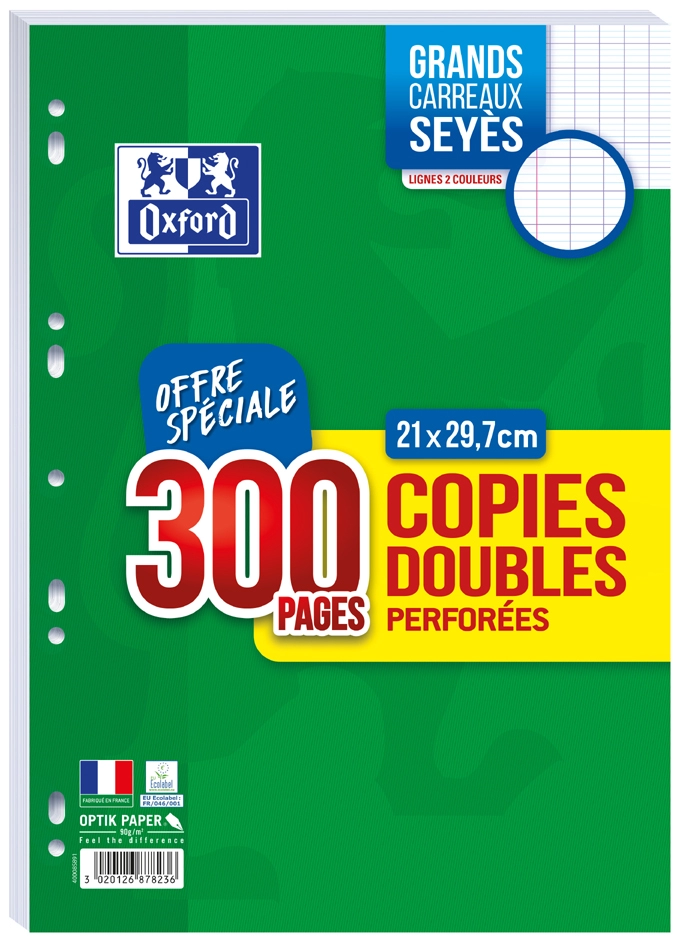 Een oxford copies doubles perforatie a4 seyes offre speciaal koop je bij NiceSupplies.nl