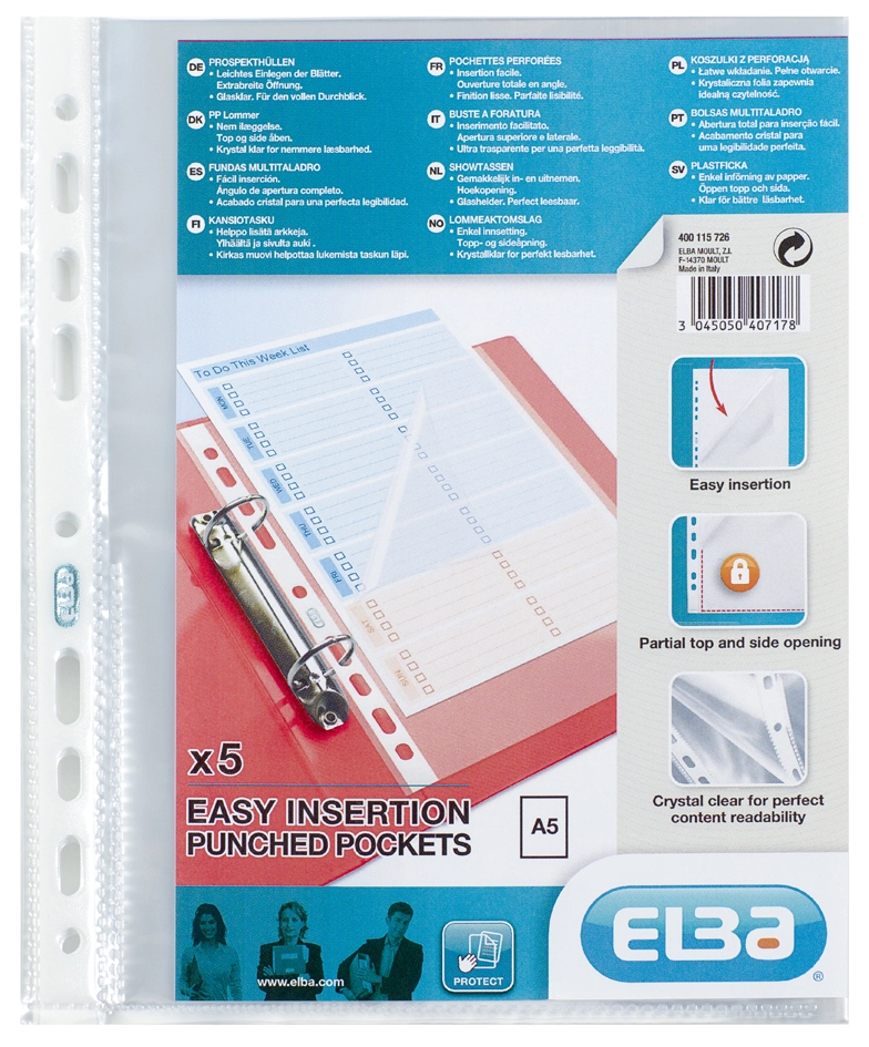 Een oxford l-map 'economy' din a5 pp glashelder koop je bij NiceSupplies.nl