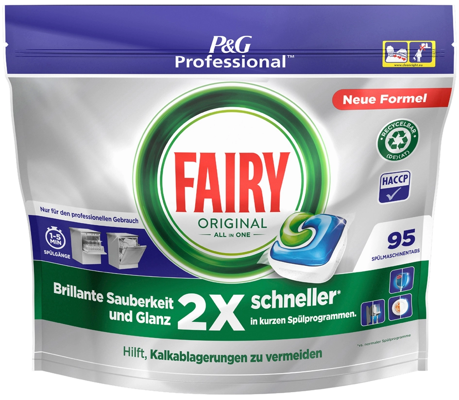 Een p&g professional fairy all in one vaatwatertabs 95 st. koop je bij NiceSupplies.nl