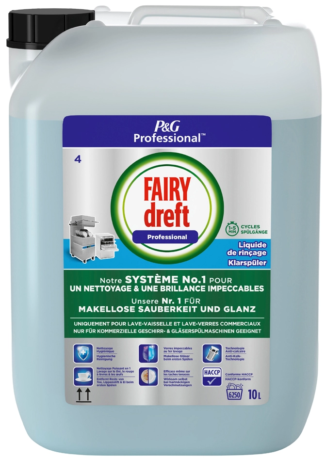 Een p&g professional fairy dreft transparantsp?ler voor vaatwater koop je bij NiceSupplies.nl