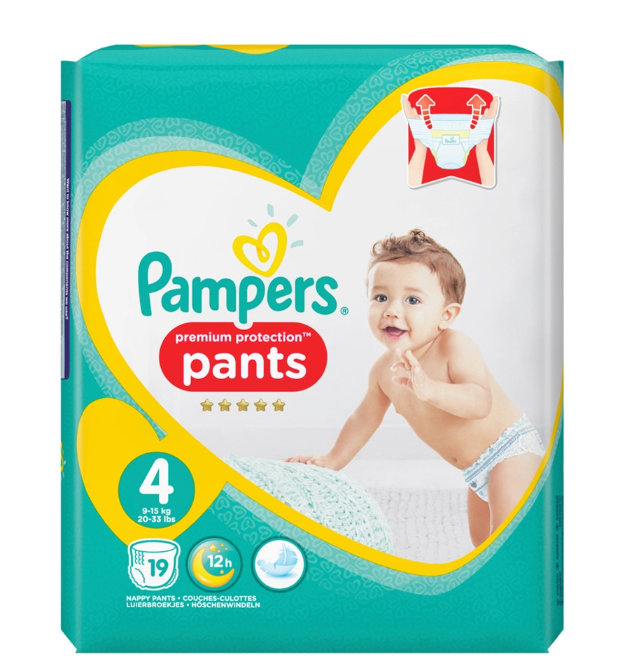 Een pampers luiers premium protection pants formaat 4 maxi koop je bij NiceSupplies.nl