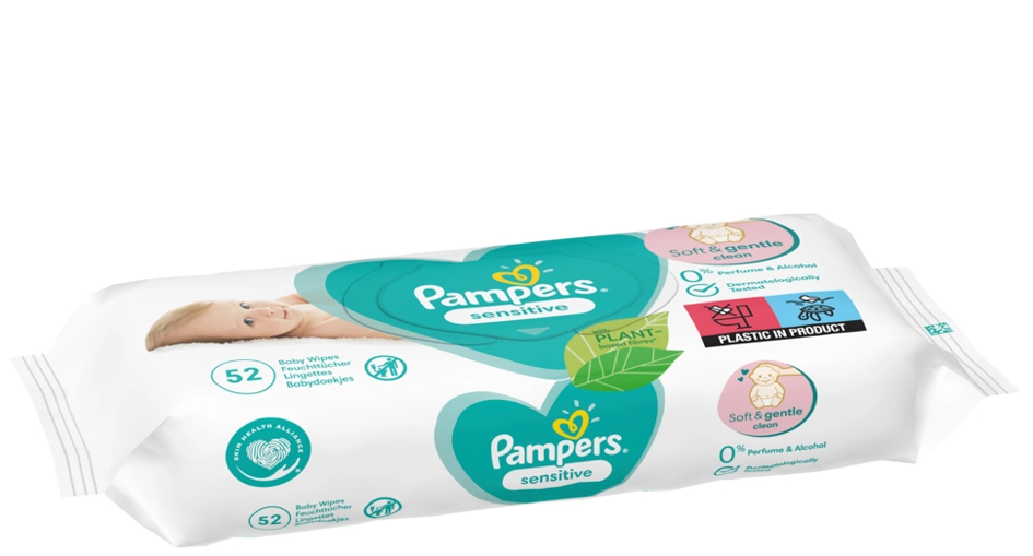 Een pampers vochtige doekjes sensitive 5 stuks navulpack koop je bij NiceSupplies.nl