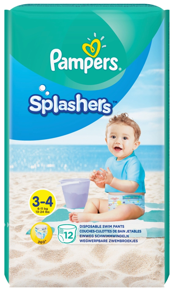 Een pampers zwemluiers splashers formaat 3 4 draagpak koop je bij NiceSupplies.nl