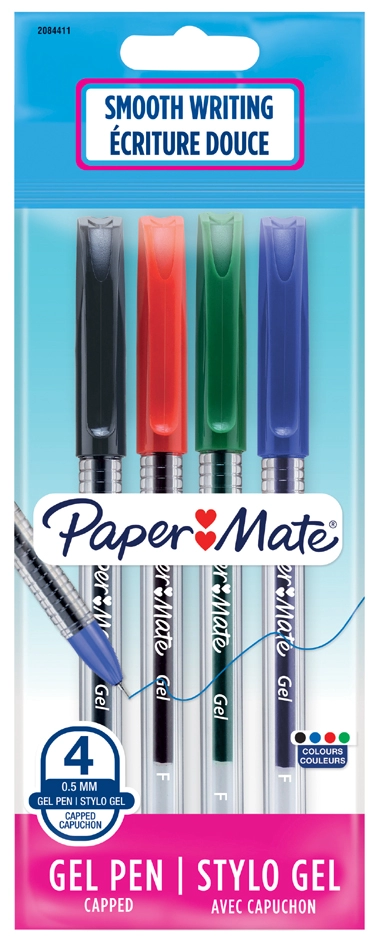 Een papermate gelpen jiffy assorti 4 stuks polybag koop je bij NiceSupplies.nl