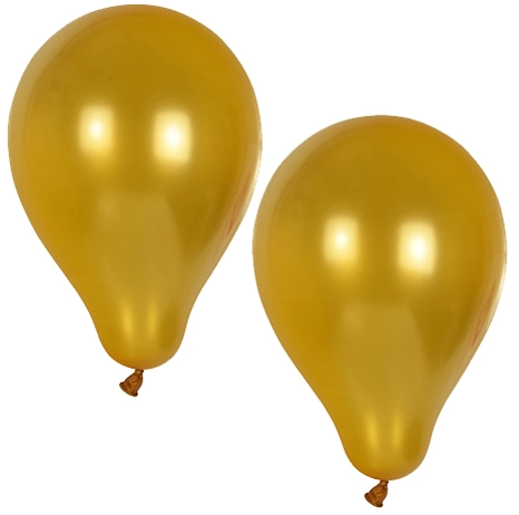 Een papstar ballonnen metallic umfang 800mm goud koop je bij NiceSupplies.nl