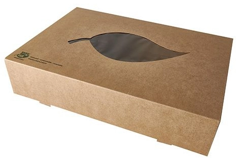 Een papstar cateringbox pure 357x247x80 mm bruin koop je bij NiceSupplies.nl