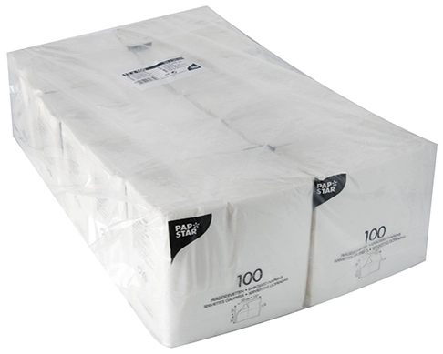 Een papstar servetten-330x330 mm-1-laags-wit koop je bij NiceSupplies.nl