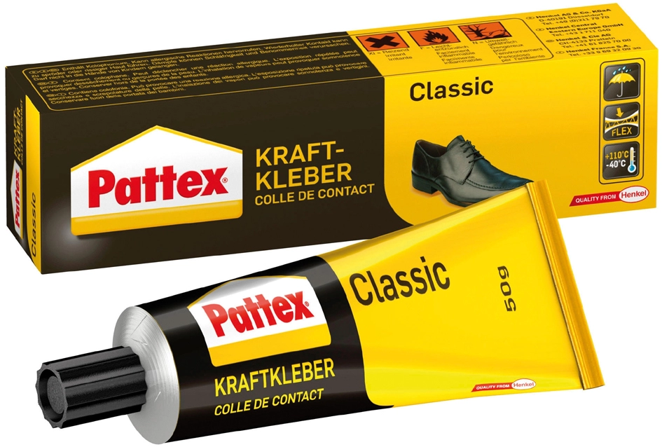 Een pattex krachtlijm classic bevat oplosmiddel 125gr tube koop je bij NiceSupplies.nl