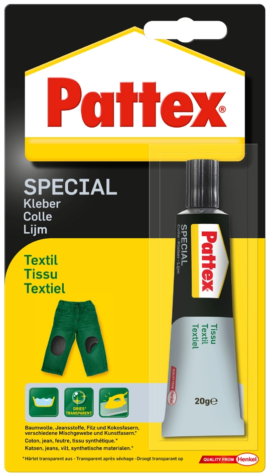 Een pattex speciaallijm tekstil 20 g tube koop je bij NiceSupplies.nl