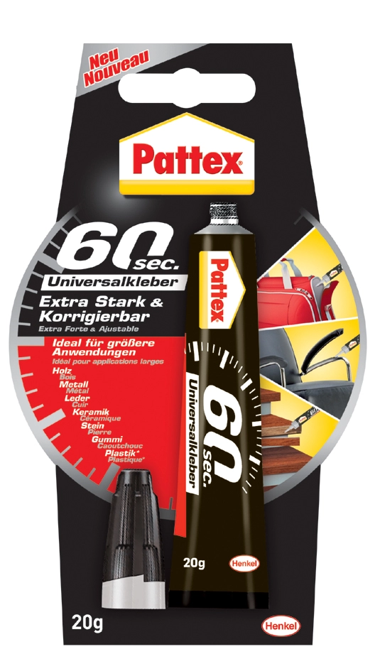 Een pattex universeel lijm 60 sec 20gr tube koop je bij NiceSupplies.nl