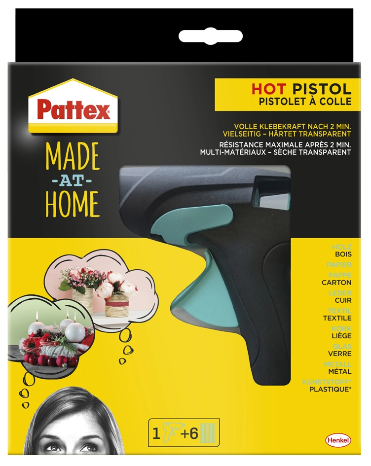 Een pattex warmlijmpistool hot pistol made at home koop je bij NiceSupplies.nl