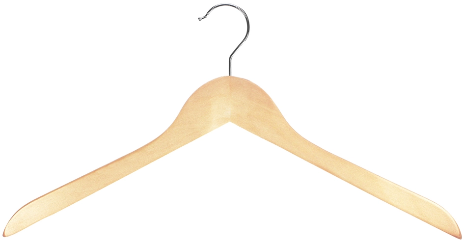 Een peggy perfect houten klerenhanger zonder steg naturel koop je bij NiceSupplies.nl