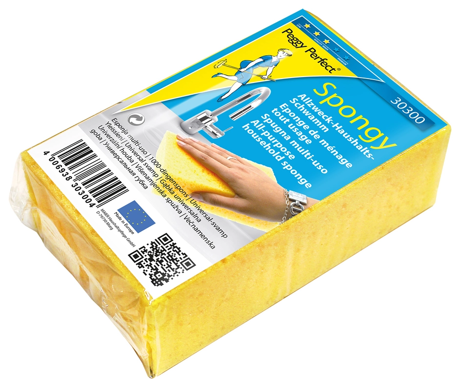 Een peggy perfect huizhalts-spons spongy geel koop je bij NiceSupplies.nl