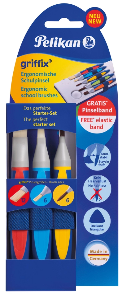 Een pelikan griffix schoolpenseel-starter-set 5-delig koop je bij NiceSupplies.nl