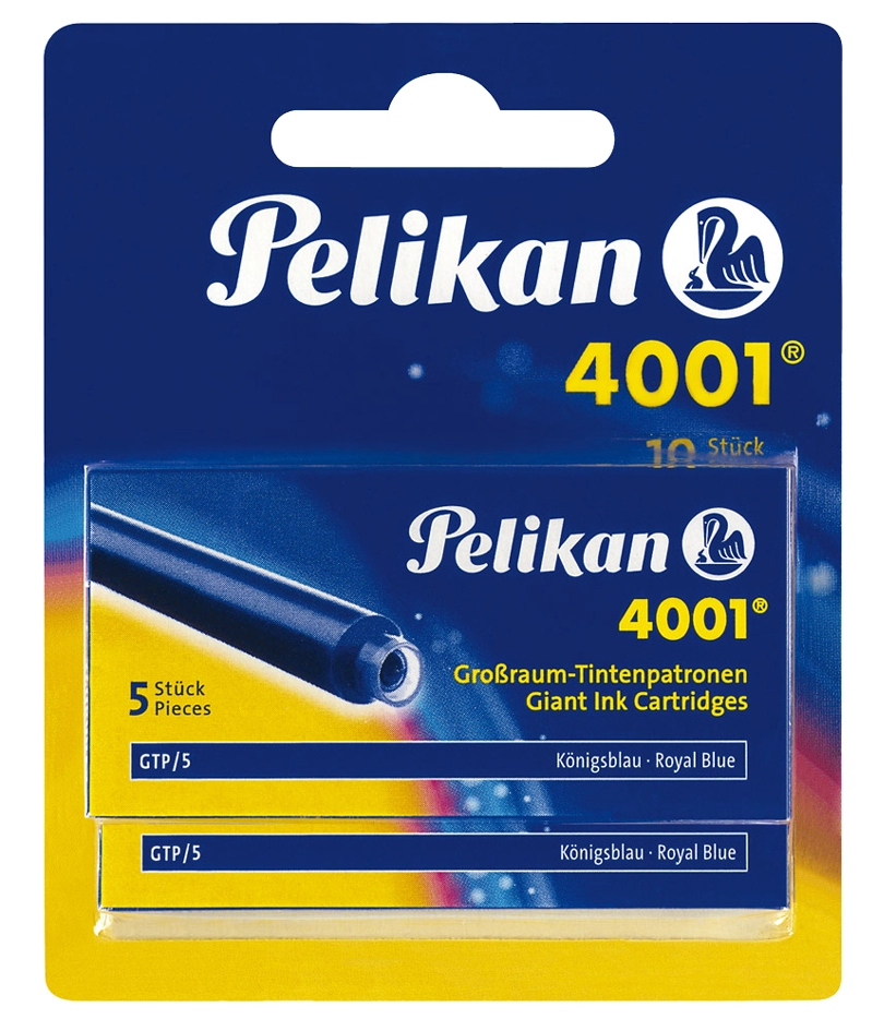 Een pelikan grootraum-inktpatronen 4001 gtp-5 koningsblauw koop je bij NiceSupplies.nl