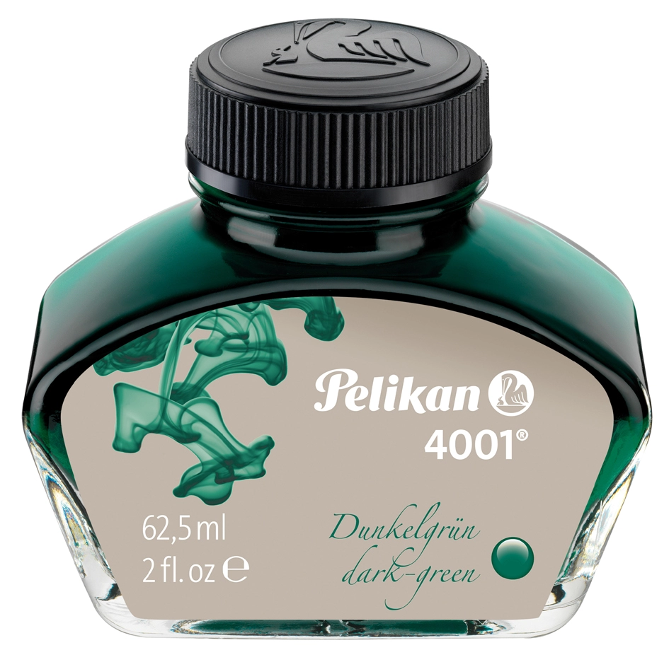 Een pelikan inkt 4001 in glas blauw-zwart inhoud: 62,5 ml koop je bij NiceSupplies.nl