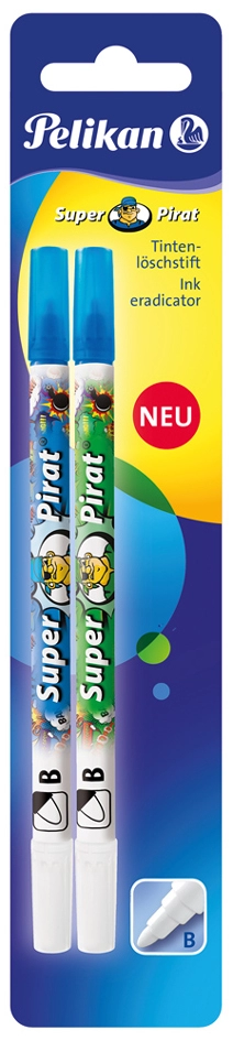 Een pelikan inktkiller super piraat 850b breed blisterkaart koop je bij NiceSupplies.nl