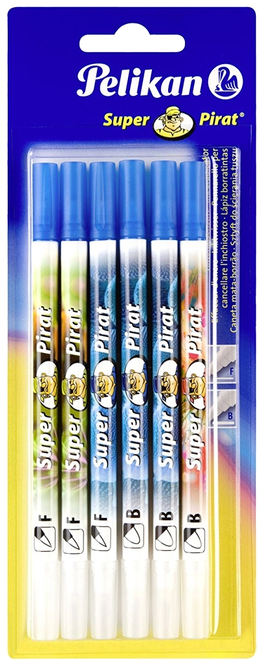 Een pelikan inktkiller super piraat 850f-b 6 stuks blisterkaart koop je bij NiceSupplies.nl