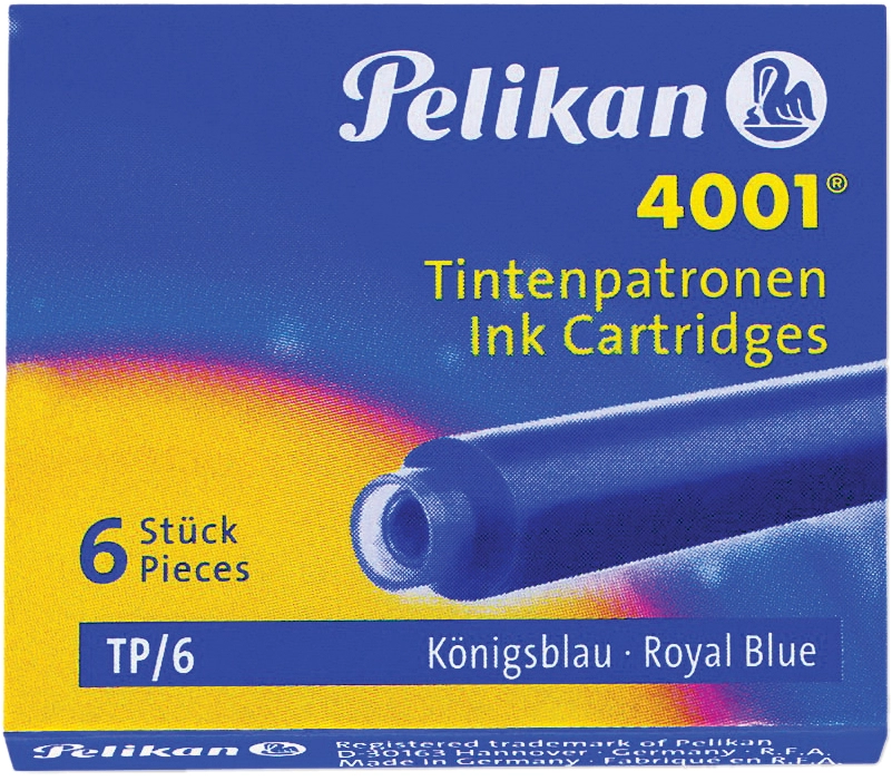 Een pelikan inktpatronen 4001 tp-6 brillant-bruin koop je bij NiceSupplies.nl