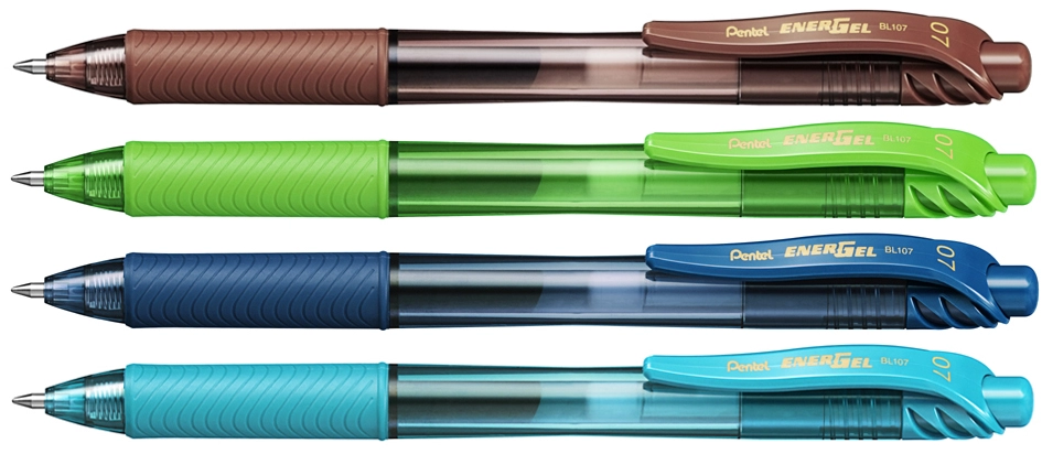 Een pentel liquid gel-rollerbalpen energel-x bl107 turkoois koop je bij NiceSupplies.nl