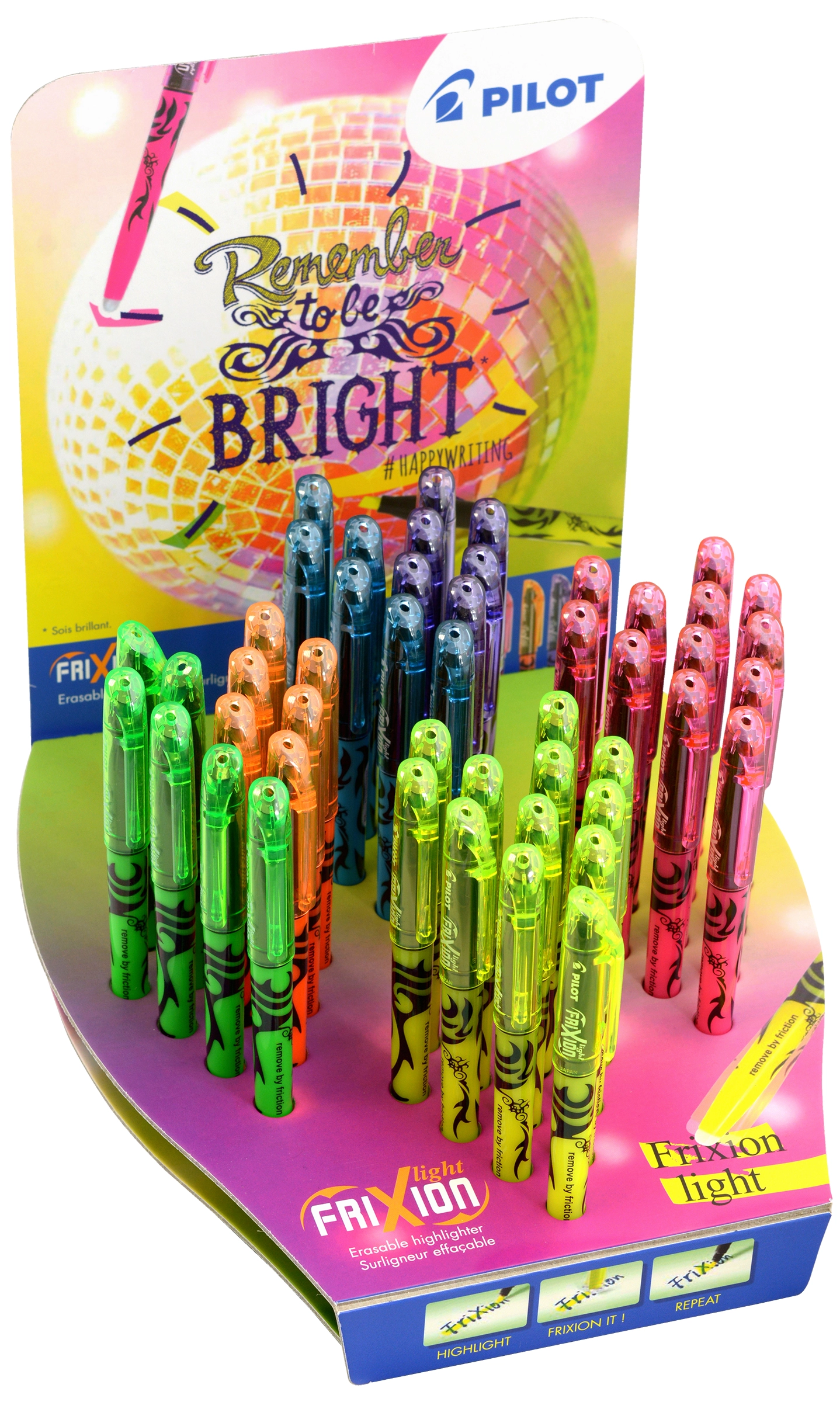 Een pilot markeerstift frixion light 84 stuks display koop je bij NiceSupplies.nl