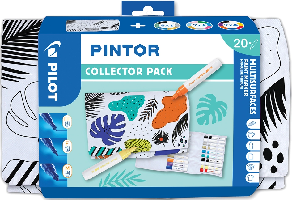 Een pilot pigmentmarker pintor 20 stuks collector pak koop je bij NiceSupplies.nl