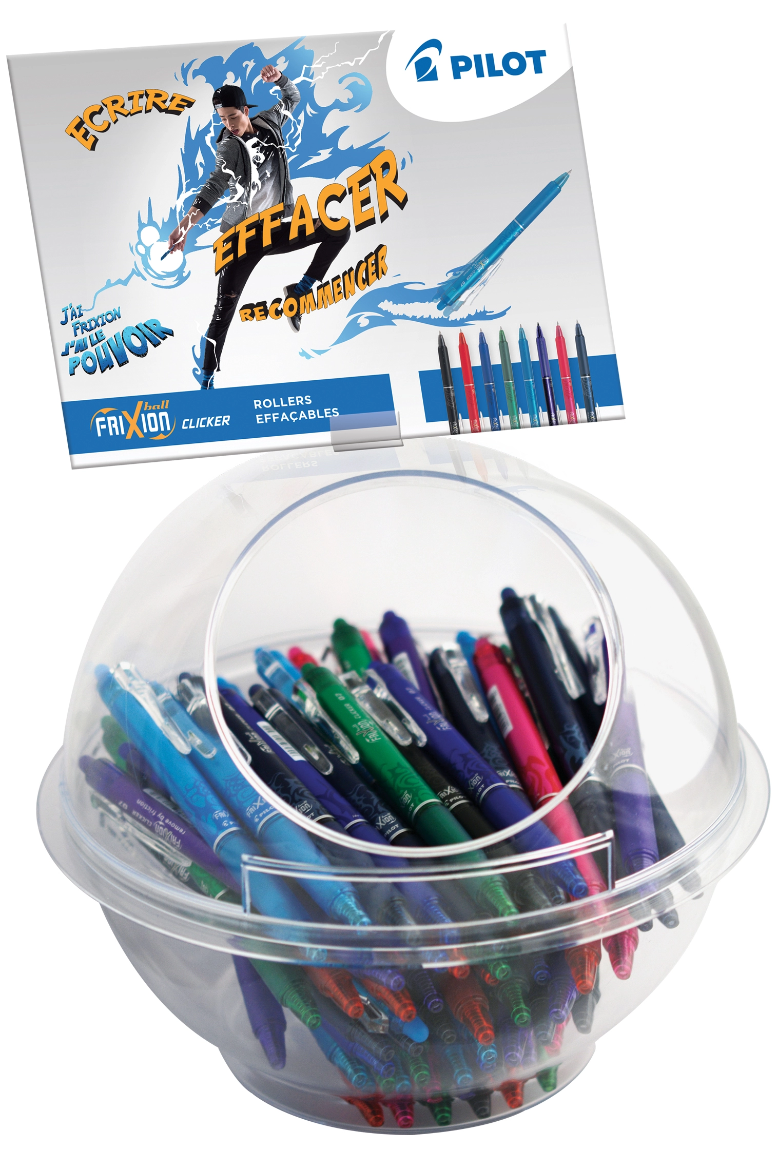 Een pilot rollerpen frixion bal clicker 07 108 stuks display koop je bij NiceSupplies.nl