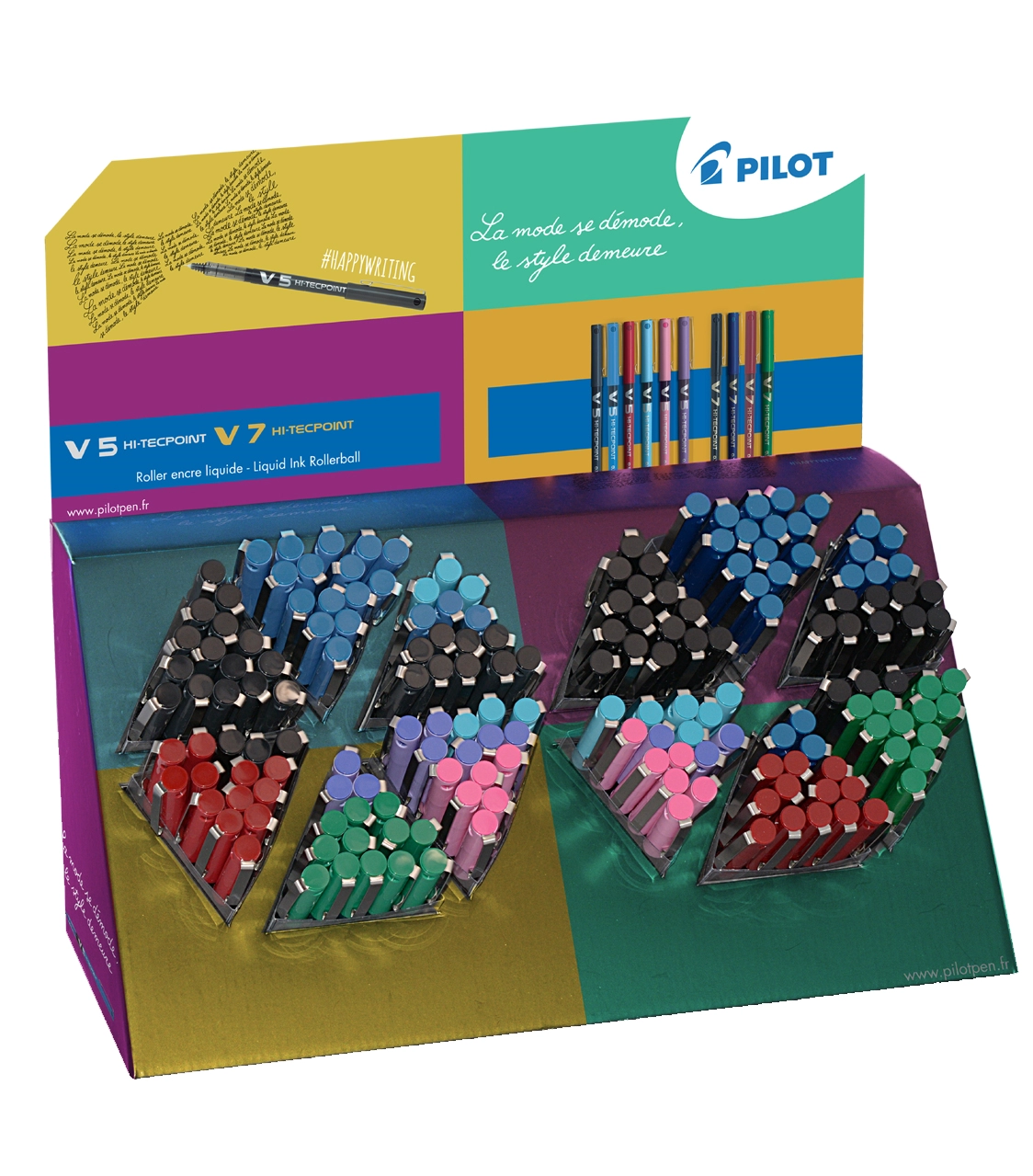 Een pilot rollerpen hi-tecpoint v5-v7 180 stuks display koop je bij NiceSupplies.nl