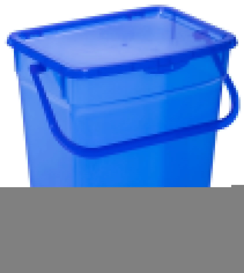 Een plast team wasmiddelbox 6 liter blauw-transparant koop je bij NiceSupplies.nl