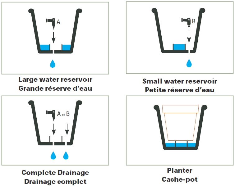 Een poétic plantenbak element konisch 250 mm schiefer koop je bij NiceSupplies.nl