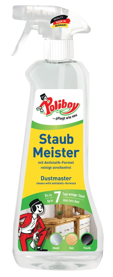 Een poliboy anti-stof-spray stofmeister sprayfles 500 ml koop je bij NiceSupplies.nl