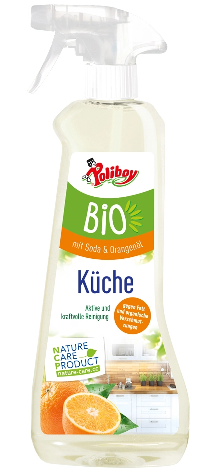 Een poliboy bio keuken reiniger 500 ml spuitbus koop je bij NiceSupplies.nl