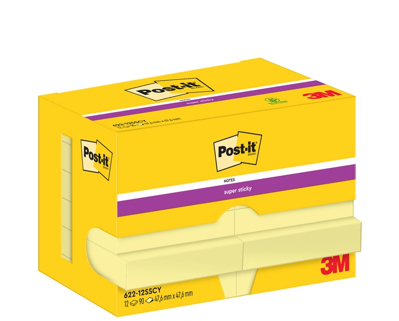 Een post-it super sticky notes zelfklevende notitie 127x76 mm koop je bij NiceSupplies.nl