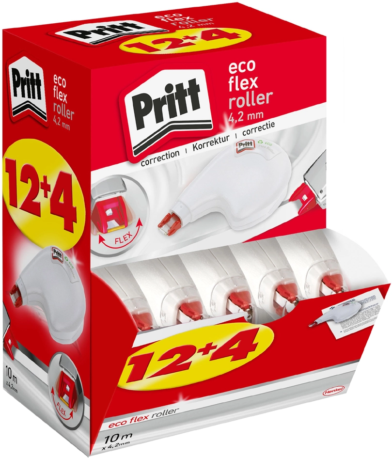 Een pritt correctieroller eco flex 16 stuks multipak koop je bij NiceSupplies.nl