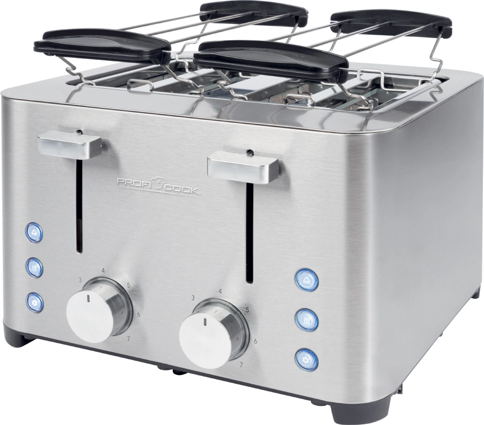 Een profi cook 4-ruiten-toaster pc-ta 1252 edelstaal koop je bij NiceSupplies.nl