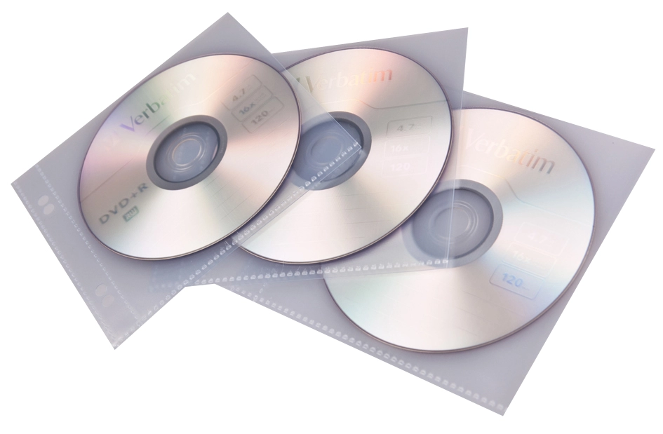 Een prooffice cd dvd-hoes voor 1 cd-dvd pp transparant koop je bij NiceSupplies.nl