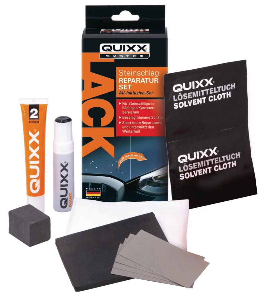 Een quixx lak-steenslag reparatie-set zwart koop je bij NiceSupplies.nl