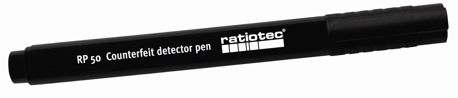 Een ratiotec valsgeld detectiepen rp 50 zwart koop je bij NiceSupplies.nl