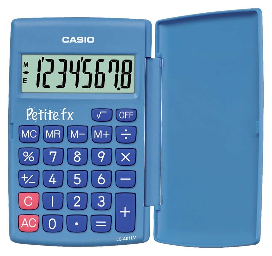 Een rekenmachine casio basisschool blauw koop je bij NiceSupplies.nl