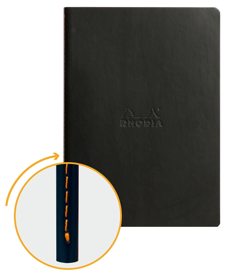 Een rhodia schrift rhodiarama din a5 gelijnd chocolade koop je bij NiceSupplies.nl