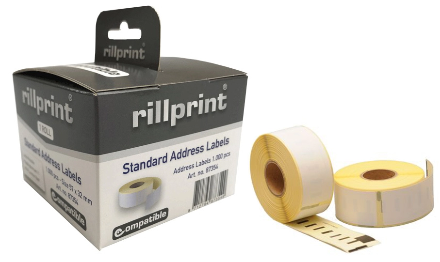 Een rillprint etiketten op rol 104x159 mm wit permanent koop je bij NiceSupplies.nl